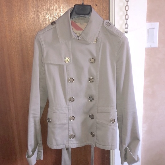 Burberry Brit short belted trenchcoat